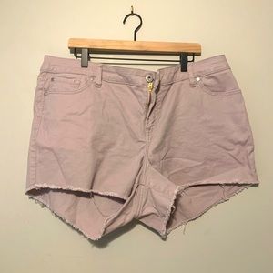 Torrid Light Purple Denim Shorts Size 20